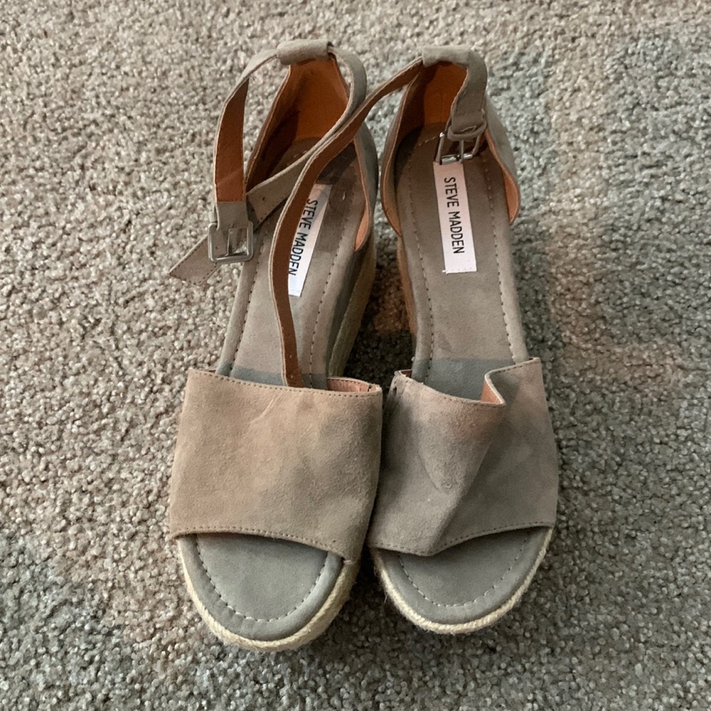 Steve Madden Suede Espadrille Sandals